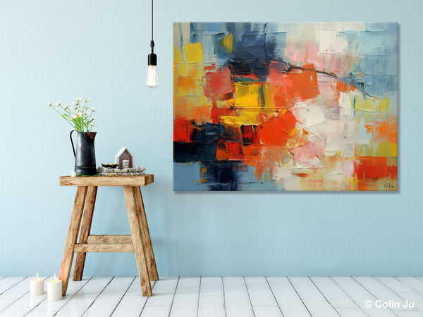 Simple Abstract Painting for Dining Room, Modern Paintings for Living Room, Original Contemporary Modern Art Paintings, Bedroom Wall Art Ideas-LargePaintingArt.com