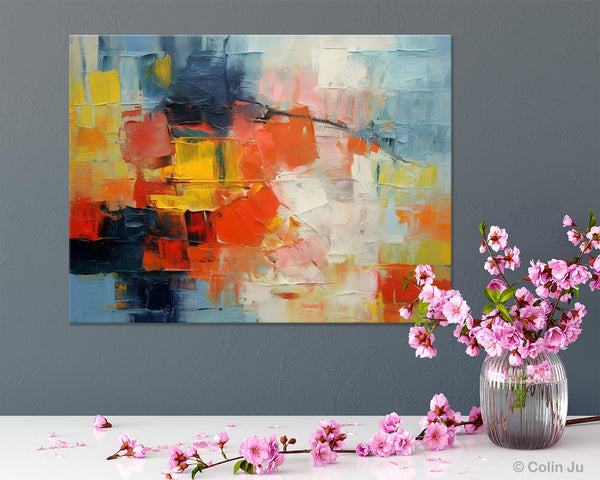 Simple Abstract Painting for Dining Room, Modern Paintings for Living Room, Original Contemporary Modern Art Paintings, Bedroom Wall Art Ideas-LargePaintingArt.com
