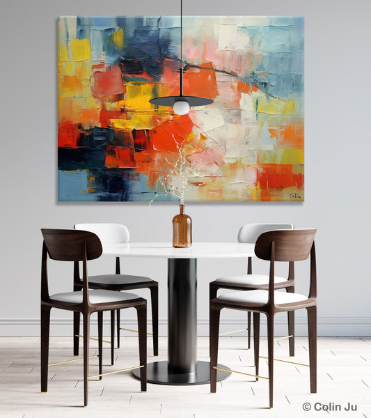 Simple Abstract Painting for Dining Room, Modern Paintings for Living Room, Original Contemporary Modern Art Paintings, Bedroom Wall Art Ideas-LargePaintingArt.com