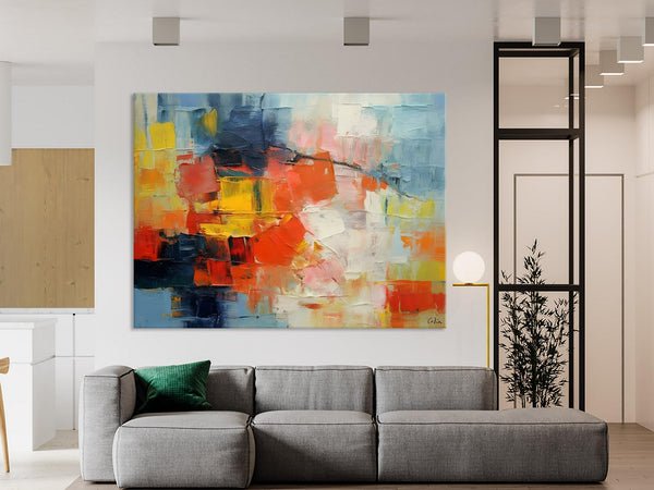 Simple Abstract Painting for Dining Room, Modern Paintings for Living Room, Original Contemporary Modern Art Paintings, Bedroom Wall Art Ideas-LargePaintingArt.com