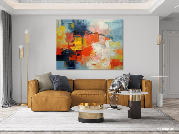 Simple Abstract Painting for Dining Room, Modern Paintings for Living Room, Original Contemporary Modern Art Paintings, Bedroom Wall Art Ideas-LargePaintingArt.com