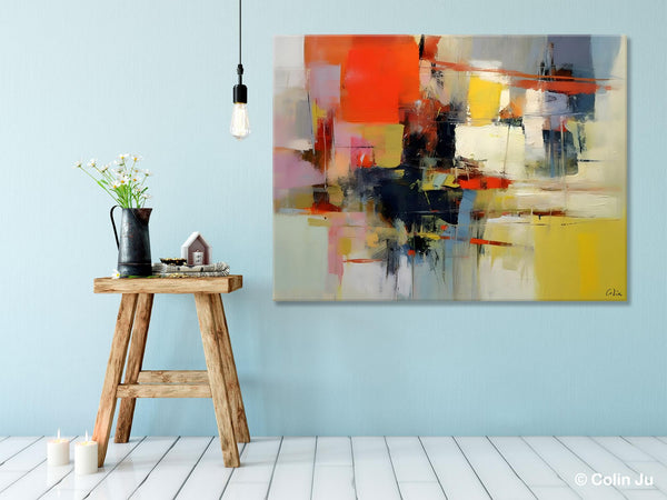 Large Acrylic Painting, Huge Paintings for Living Room, Hand Painted Wall Art Painting, Original Modern Canvas Artwork-LargePaintingArt.com