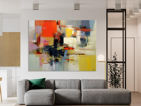 Large Acrylic Painting, Huge Paintings for Living Room, Hand Painted Wall Art Painting, Original Modern Canvas Artwork-LargePaintingArt.com