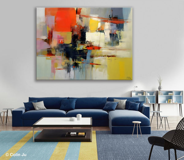 Large Acrylic Painting, Huge Paintings for Living Room, Hand Painted Wall Art Painting, Original Modern Canvas Artwork-LargePaintingArt.com