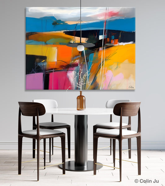 Large Painting on Canvas, Buy Large Paintings Online, Simple Modern Art, Original Contemporary Abstract Art, Bedroom Canvas Painting Ideas-LargePaintingArt.com