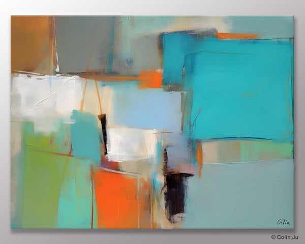 Simple Abstract Art, Large Wall Art Painting for Bedroom, Contemporary Acrylic Painting on Canvas, Original Canvas Art, Modern Wall Paintings-LargePaintingArt.com