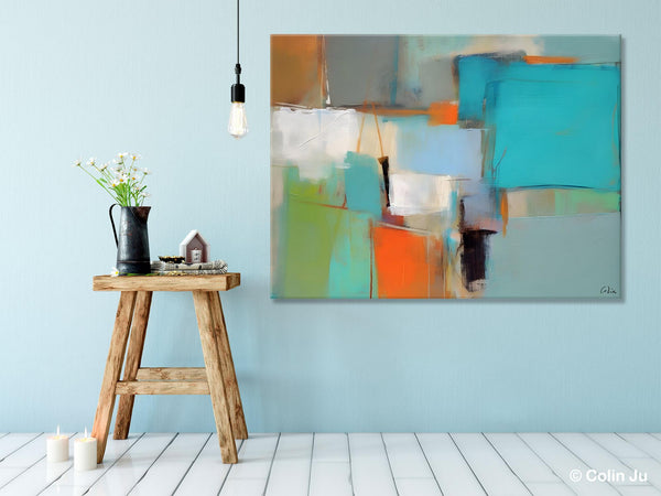 Simple Abstract Art, Large Wall Art Painting for Bedroom, Contemporary Acrylic Painting on Canvas, Original Canvas Art, Modern Wall Paintings-LargePaintingArt.com
