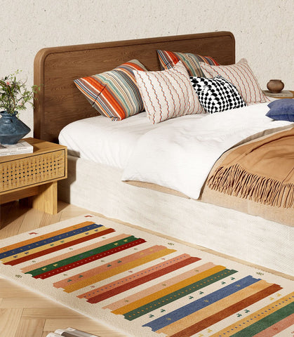 Modern Runner Rugs Next to Bed, Contemporary Runner Rugs for Children's Room, Runner Rugs for Hallway, Bathroom Runner Rugs, Kitchen Runner Rugs-LargePaintingArt.com