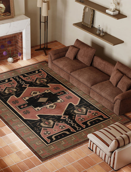 Large Modern Rugs under Dining Room Table, Contemporary Abstract Rugs Next to Bed, Vintage Soft Turkish Rug for Living Room, Geometric Modern Carpets for Office-LargePaintingArt.com