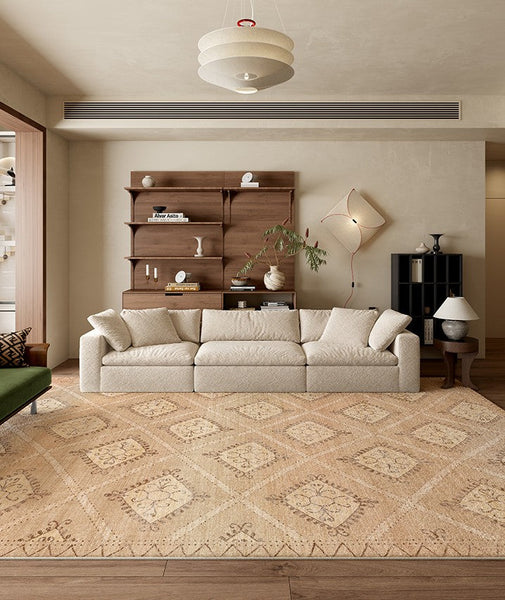 Modern Rugs under Dining Room Table, Geometric Modern Carpets for Office, Abstract Modern Rugs for Living Room, Contemporary Modern Rugs Next to Bed-LargePaintingArt.com