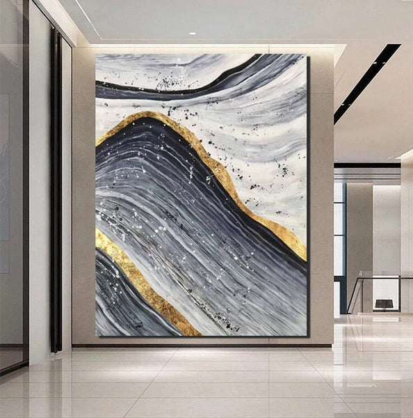 Abstract Canvas Painting, Extra Large Abstract Artwork, Modern Paintings for Dining Room, Hand Painted Wall Painting-LargePaintingArt.com