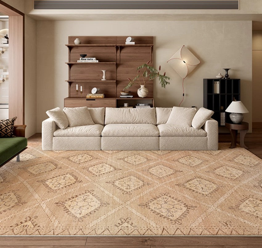 Modern Rugs under Dining Room Table, Geometric Modern Carpets for Office, Abstract Modern Rugs for Living Room, Contemporary Modern Rugs Next to Bed-LargePaintingArt.com