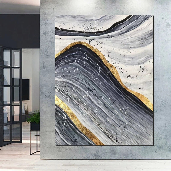 Abstract Canvas Painting, Extra Large Abstract Artwork, Modern Paintings for Dining Room, Hand Painted Wall Painting-LargePaintingArt.com