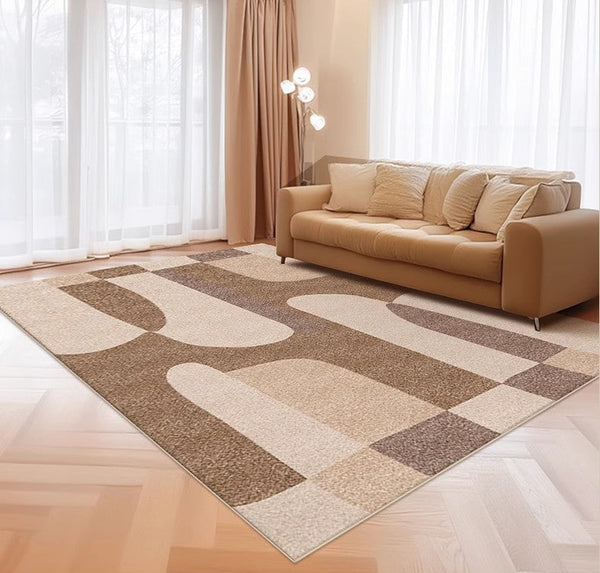 Contemporary Rugs for Kitchen, Living Room Modern Rugs, Geometric Modern Rugs for Sale, Abstract Modern Rug Ideas for Bedroom-LargePaintingArt.com