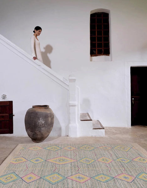 Extra Large Vintage Persian Rugs, Morocco Rugs for Dining Room, Traditional Colorful Moroccan Rug, Bedroom Vintage Rugs, Oversized Area Rugs for Living Room-LargePaintingArt.com