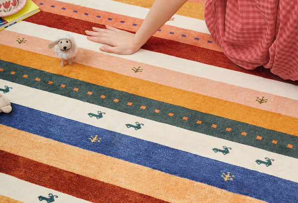 Modern Runner Rugs Next to Bed, Contemporary Runner Rugs for Children's Room, Runner Rugs for Hallway, Bathroom Runner Rugs, Kitchen Runner Rugs-LargePaintingArt.com