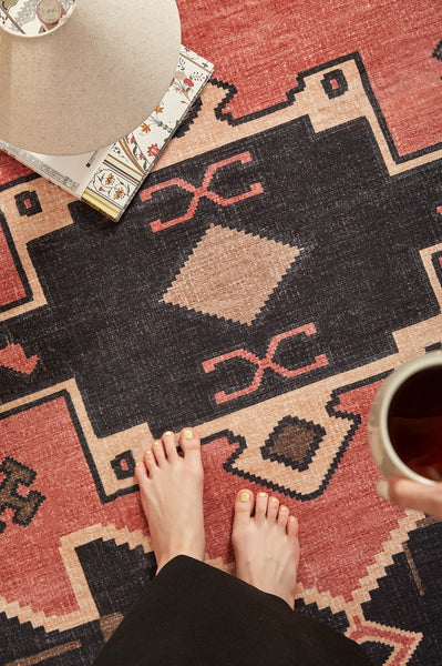 Large Modern Rugs under Dining Room Table, Contemporary Abstract Rugs Next to Bed, Vintage Soft Turkish Rug for Living Room, Geometric Modern Carpets for Office-LargePaintingArt.com