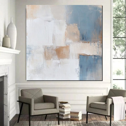 Large Modern Canvas Painting, Wall Art for Bedroom, Contemporary Modern Artwork, Hand Painted Wall Art Painting-LargePaintingArt.com