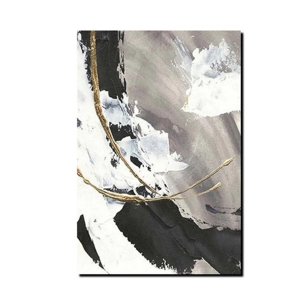 Large Paintings for Living Room, Black Acrylic Paintings, Buy Art Online, Modern Wall Art Ideas, Contemporary Canvas Paintings-LargePaintingArt.com