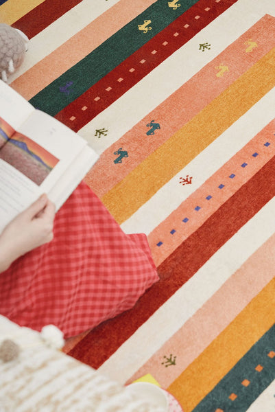 Modern Runner Rugs Next to Bed, Contemporary Runner Rugs for Children's Room, Runner Rugs for Hallway, Bathroom Runner Rugs, Kitchen Runner Rugs-LargePaintingArt.com