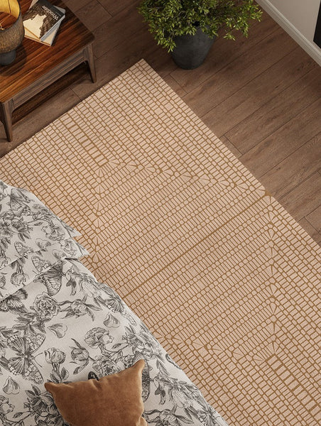 Mid Century Geometric Carpets, Modern Rugs under Dining Room Table, Contemporary Modern Rugs Next to Bed, Abstract Modern Rugs for Living Room-LargePaintingArt.com