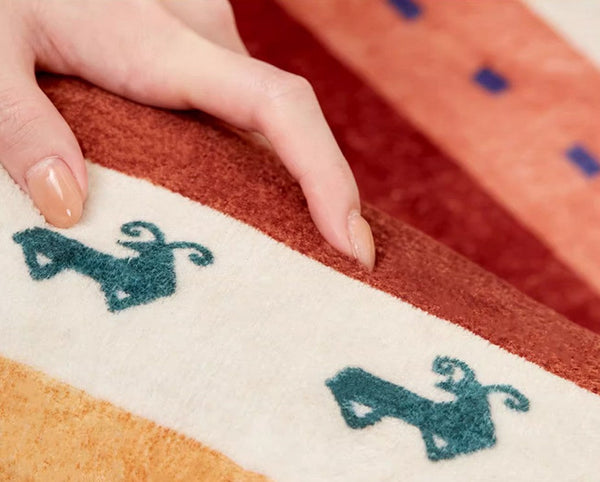 Modern Rugs for Children's Room, Geometric Modern Rug Ideas for Living Room, Circular Modern Rugs for Bathroom, Abstract Contemporary Round Rugs for Dining Room-LargePaintingArt.com