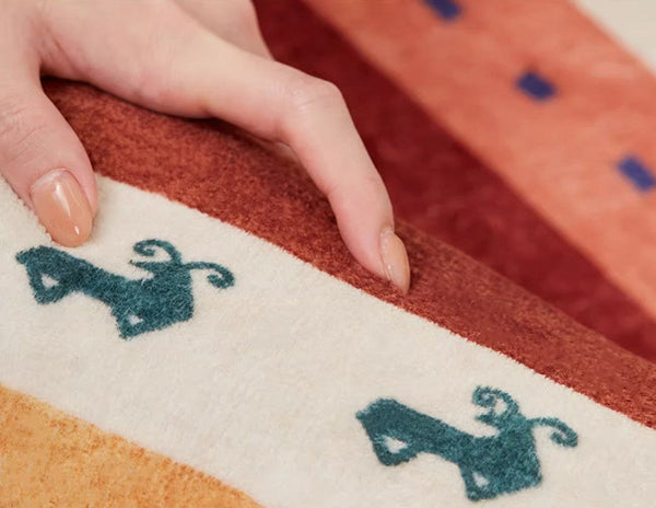 Modern Runner Rugs Next to Bed, Contemporary Runner Rugs for Children's Room, Runner Rugs for Hallway, Bathroom Runner Rugs, Kitchen Runner Rugs-LargePaintingArt.com