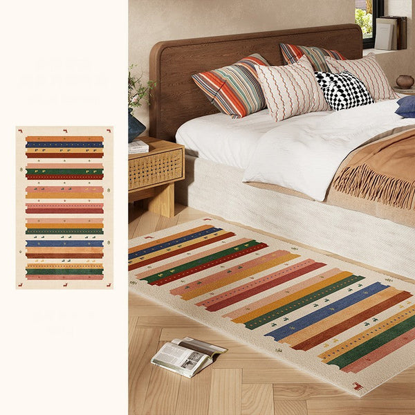 Modern Runner Rugs Next to Bed, Contemporary Runner Rugs for Children's Room, Runner Rugs for Hallway, Bathroom Runner Rugs, Kitchen Runner Rugs-LargePaintingArt.com