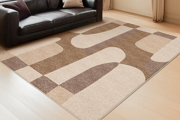 Contemporary Rugs for Kitchen, Living Room Modern Rugs, Geometric Modern Rugs for Sale, Abstract Modern Rug Ideas for Bedroom-LargePaintingArt.com