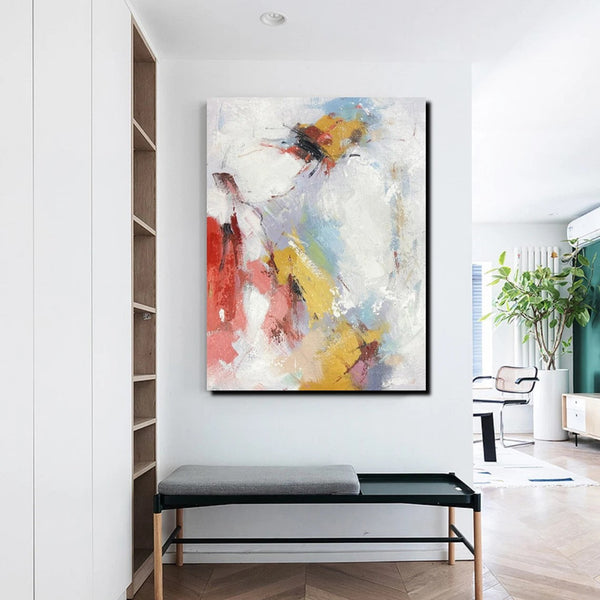 Dining Room Wall Art Ideas, Abstract Modern Painting, Acrylic Canvas Paintings, Simple Wall Art Paintings, Contemporary Painting-LargePaintingArt.com