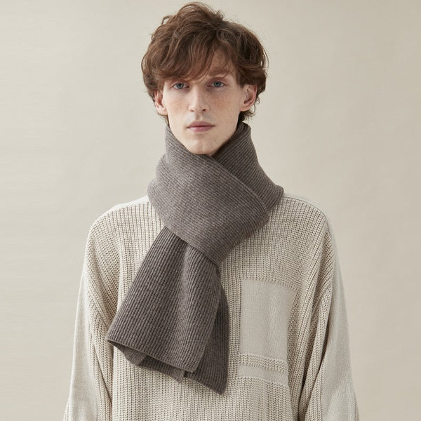 Business Wool Scarf for Gentleman, Thick Wool Scarf, Men's Winter Scarf, Formal Men Scarf Styles, Modern Fashion Scarf, Casual Scarf Men, Men's Wool Scarf Winter-LargePaintingArt.com