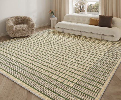 Unique Modern Rugs for Living Room, Large Modern Rugs for Bedroom, Geometric Area Rugs under Coffee Table, Contemporary Modern Rugs for Dining Room-LargePaintingArt.com