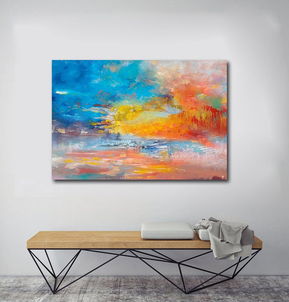 Large Paintings for Living Room, Buy Paintings Online, Wall Art Paintings for Bedroom, Simple Modern Art, Simple Abstract Art-LargePaintingArt.com