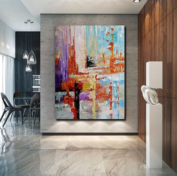 Simple Modern Art, Extra Large Wall Art Paintings, Simple Abstract Painting, Large Paintings for Bedroom-LargePaintingArt.com