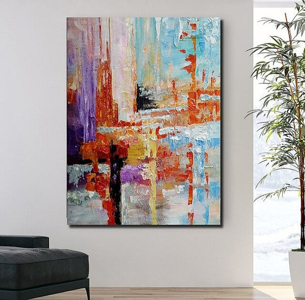 Simple Modern Art, Extra Large Wall Art Paintings, Simple Abstract Painting, Large Paintings for Bedroom-LargePaintingArt.com