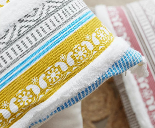 Contemporary Decorative Pillow Covers, Modern Decorative Pillow for Interior Design, Geometric Modern Sofa Pillows for Bedroom, Modern Square Pillows for Couch-LargePaintingArt.com