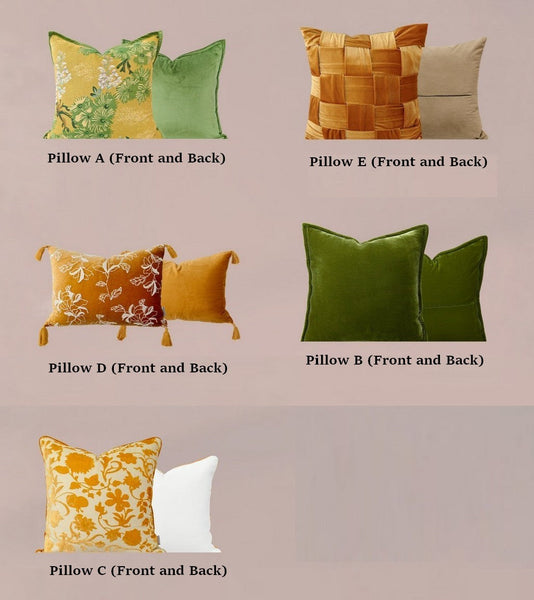 Unique Decorative Pillows for Bedroom, Modern Decorative Pillows for Couch, Decorative Cushion Covers, Decorative Pillow Arrangement Ideas for Interior Design-LargePaintingArt.com