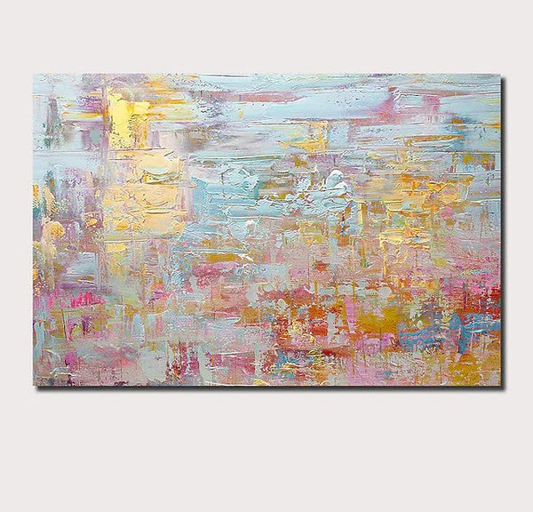 Hand Painted Wall Art, Simple Painting Ideas for Living Room, Acrylic Paintings for Bedroom-LargePaintingArt.com
