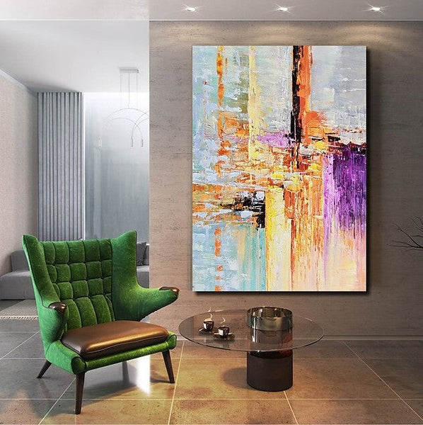 Abstract Acrylic Painting, Modern Paintings for Living Room, Hand Painted Wall Art, Buy Paintings Online