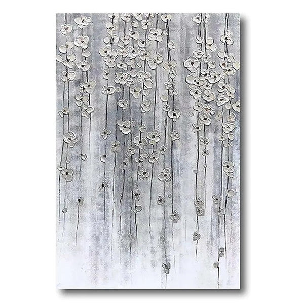 Paintings for Bedroom, Abstract Flower Painting, Flower Acrylic Painting, Canvas Painting Flower, Simple Modern Acrylic Paintings-LargePaintingArt.com