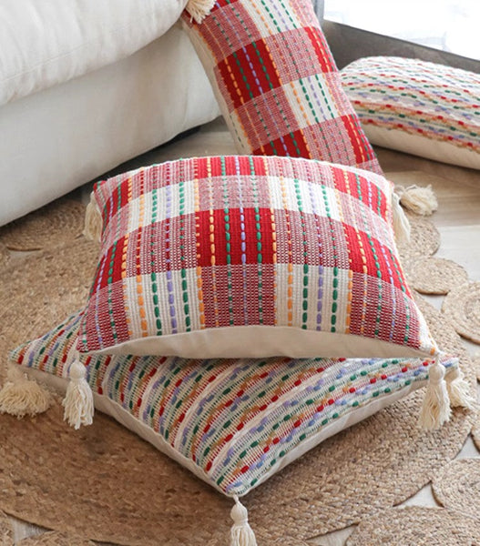 Colorful Modern Sofa Pillows Covers, Modern Sofa Cushion, Decorative Modern Pillows for Couch, Decorative Pillows for Living Room-LargePaintingArt.com