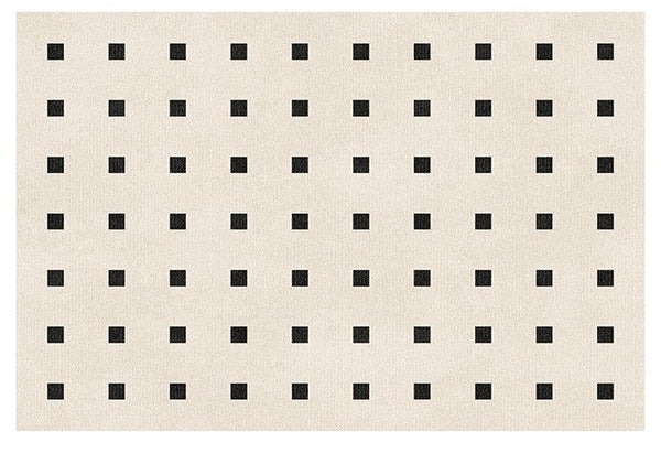 Geometric Contemporary Modern Rugs Next to Bed, Abstract Area Rugs for Living Room, Modern Soft Rugs under Dining Room Table, Modern Carpets for Office-LargePaintingArt.com