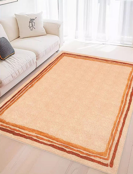 Contemporary Modern Rugs for Living Room, Geometric Modern Rugs under Dining Room Table, Modern Carpets under Coffee Table, Abstract Soft Rugs for Bedroom-LargePaintingArt.com