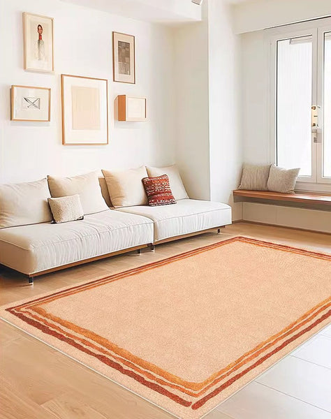 Contemporary Modern Rugs for Living Room, Geometric Modern Rugs under Dining Room Table, Modern Carpets under Coffee Table, Abstract Soft Rugs for Bedroom-LargePaintingArt.com