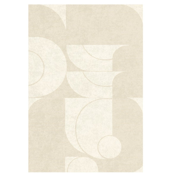 Abstract Contemporary Rugs for Bedroom, Modern Cream Color Rugs for Living Room, Modern Rugs under Sofa, Dining Room Floor Rugs, Modern Rugs for Office-LargePaintingArt.com