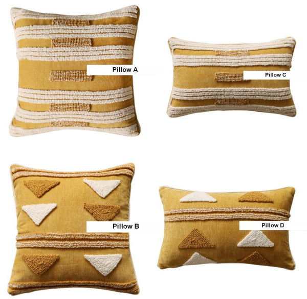 Modern Square Sofa Pillows Covers, Modern Sofa Cushion, Decorative Modern Pillows for Couch, Decorative Pillows for Living Room-LargePaintingArt.com