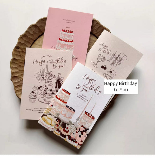 Creative Birthday Greeting Cards, Birthday Cards to Friends, Happy Birthday Cards, Beautiful Birthday Greeting Cards to Lovers, Greeting Cards to Mother-LargePaintingArt.com