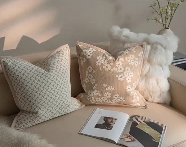 Decorative Pillow Arrangement Ideas for Couch, Modern Decorative Pillow Cover, Decorative Throw Pillows for Living Room, Modern Sofa Pillows-LargePaintingArt.com