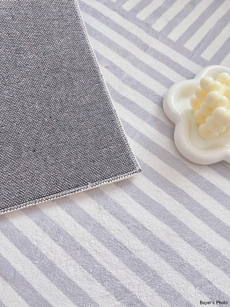 Soft Modern Rug for Living Room, Bedroom Floor Rugs, Geometric Contemporary Rugs for Dining Room, Gray Modern Rugs for Living Room-LargePaintingArt.com