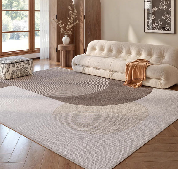 Extra Large Modern Rugs for Living Room, Abstract Contemporary Modern Rugs, Geometric Area Rugs for Bedroom, Modern Rugs for Office-LargePaintingArt.com